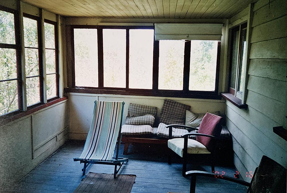 South end of sunroom prior to restoration